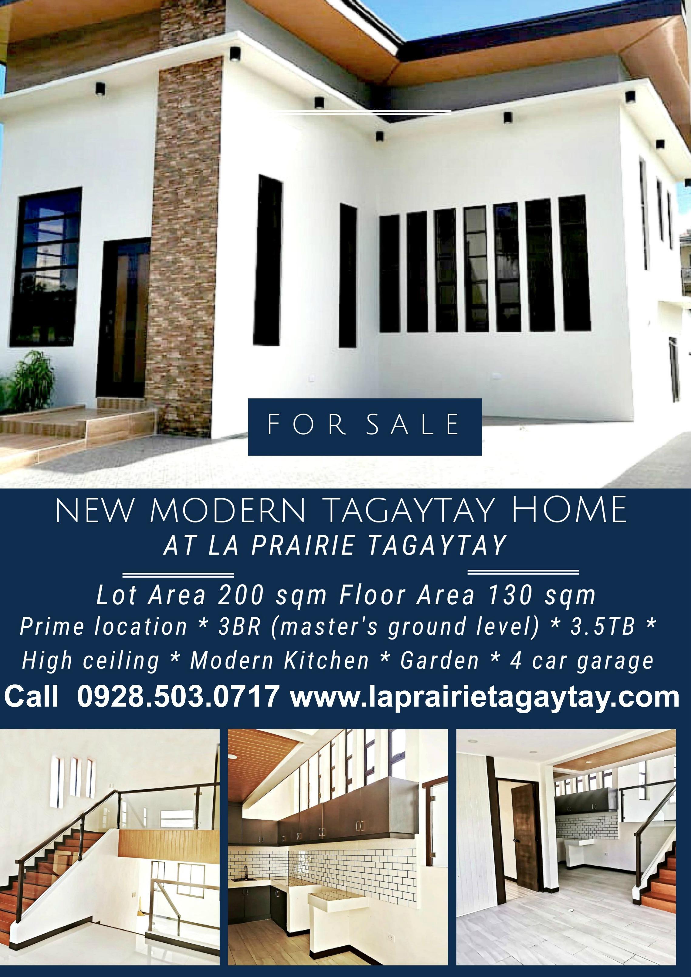 TAGAYTAY PROPERTIES FOR SALE NEW HOUSE AT TAGAYTAY FOR SALE OR