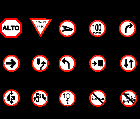 Mexico Road Signs