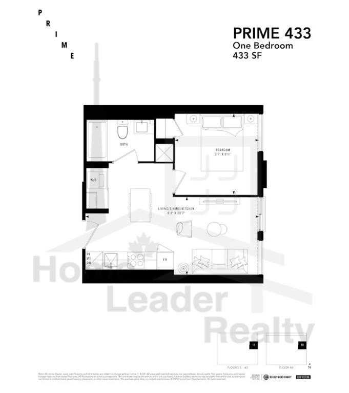 PRIME Condos - Floor plan - Prime 433