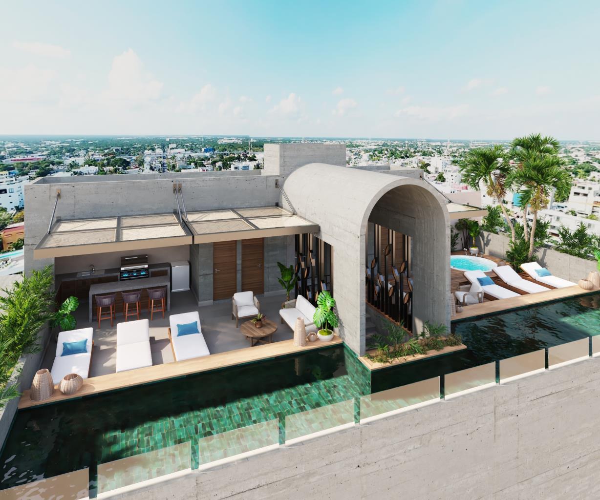 XIOL Rooftop Pool & Lounge Area