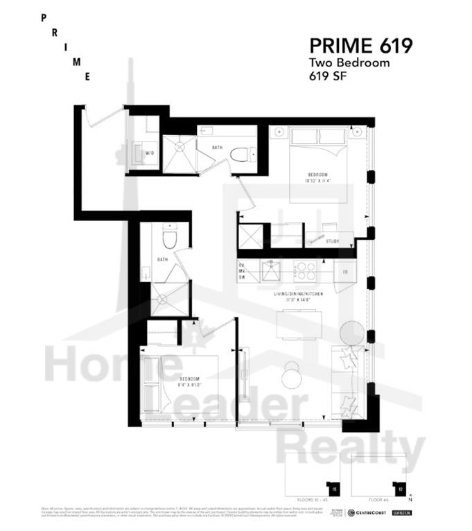 PRIME Condos - Floor plan - Prime 619