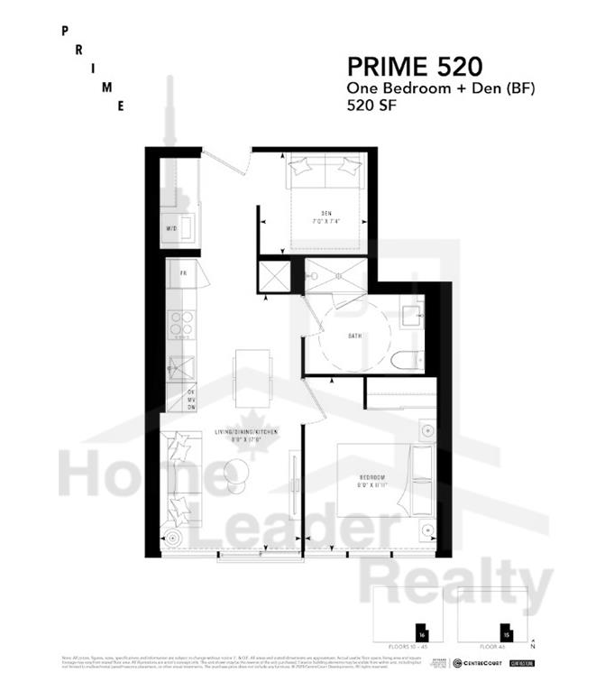 PRIME Condos - Floor plan - Prime 520