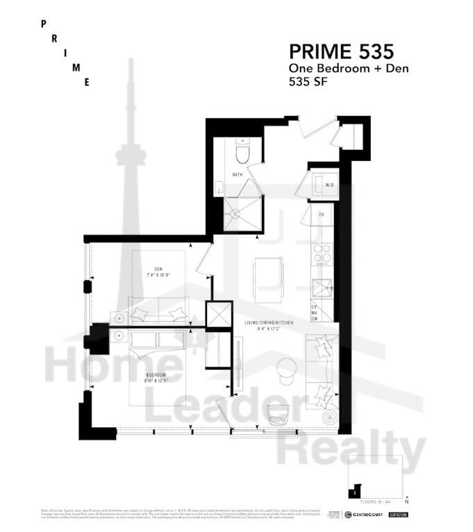 PRIME Condos - Floor plan - Prime 535
