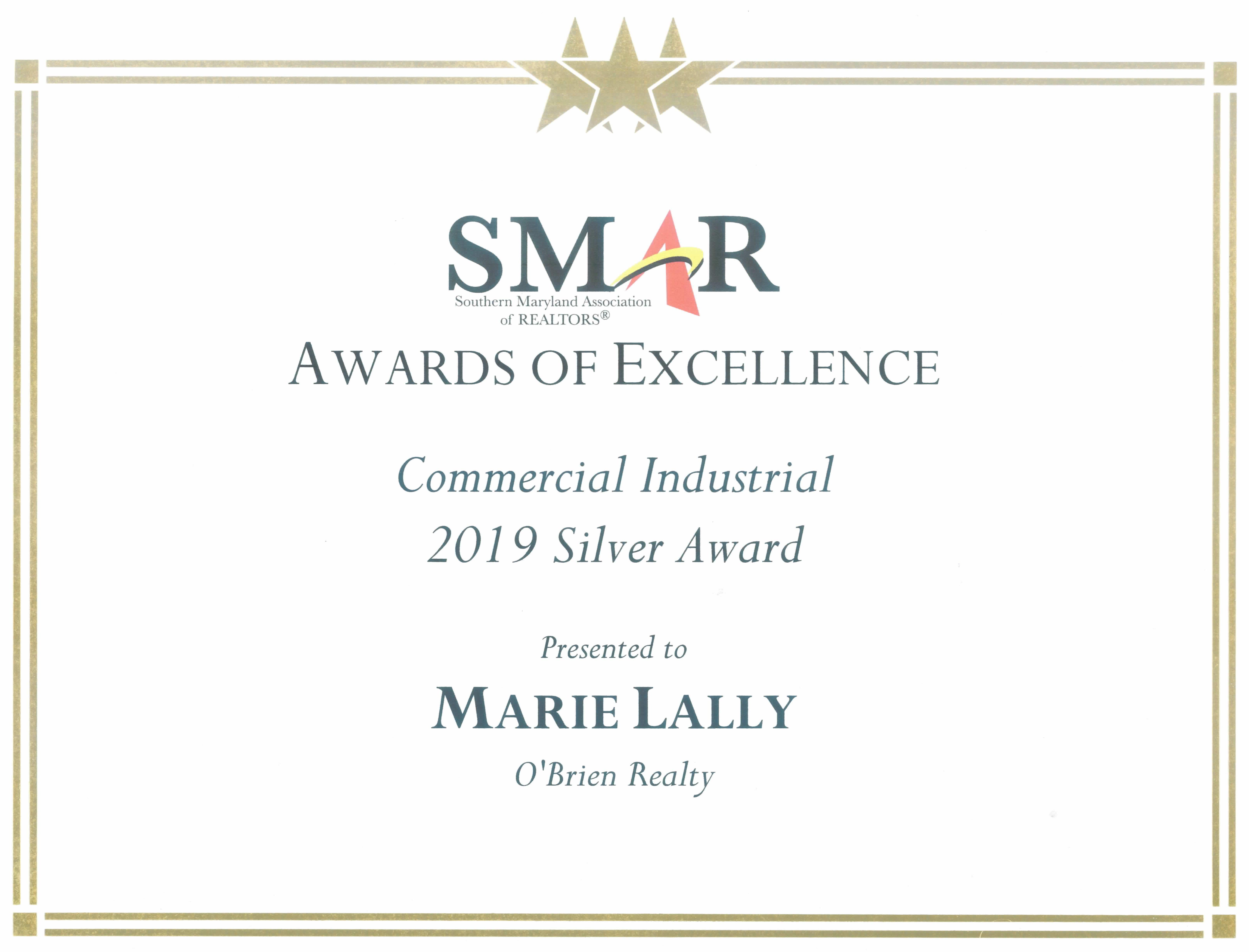 Marie Lally is a top producing agent in Southern MD.  Marie Serves Buyer and Sellers of residential real estate in Saint Mary's County, Calvert County, Charles County and other areas!  Marie is a Diamond Award Winning Realtor - The Best of Southern Maryland!