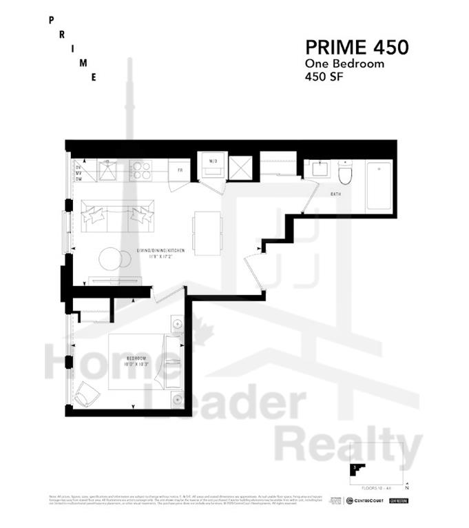 PRIME Condos - Floor plan - Prime 450