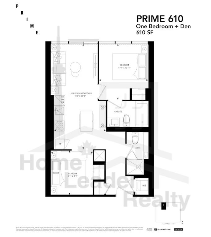 PRIME Condos - Floor plan - Prime 610