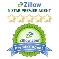Zillow Premier Agent badge showing Stephen Scherpf is a 5 star premier agent