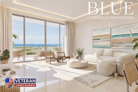 REAL STATE PUNTA CANA - STRATEGIC LOCATION - LIVING ROOM VIEW 