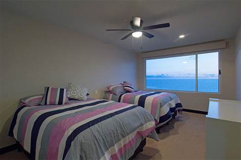 Second bedroom is also huge and has an ocean view window
