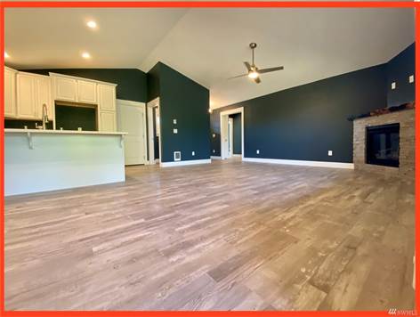 Pic of model home with possible buyer upgrades