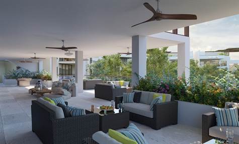 NEW CONDOS FOR SALE IN TULUM BALCONY WITH SOFA