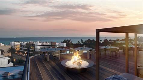 NEW PROJECT DEVELOPMENT FOR SALE PLAYA DEL CARMEN rooftop with great view