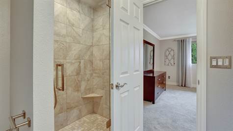 Gorgeous tile work in Primary Shower