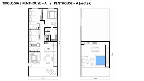 PENT HOUSE WITH 3BR AND PRIVATE ROOF TOP