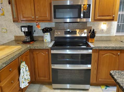 NEWER MICROWAVE AND DOUBLE STOVE