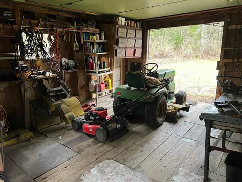 shed in back of garage