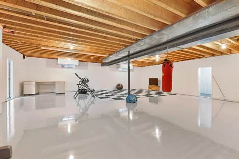 basement epoxy floor in main area