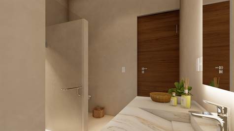 spacious bathroom - 2 BR Condo with a large terrace for sale in Tulum 