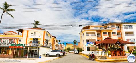 Los Corales beach-town commercial area
