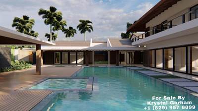 Wonderful 6 Bedroom Villa For Sale - Casa De Campo - Garden + Partial Ocean View 