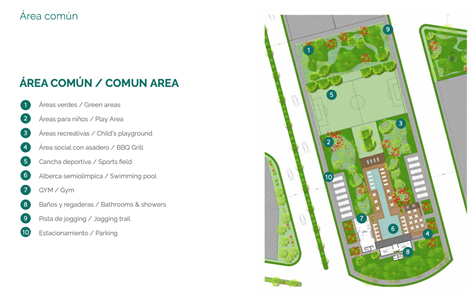NEW LOTE TO BUILD FOR SALE IN PLAYA DEL CARMEN - COMMON AREA