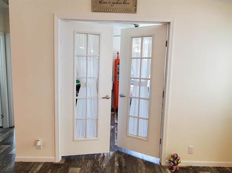 FRENCH DOORS INTO THE OFFICE/ DEN