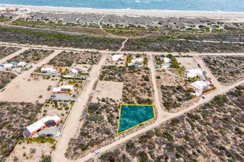 Las Lomas 14 Aerial 2. Primo building site as the development is sloped towards the beach.