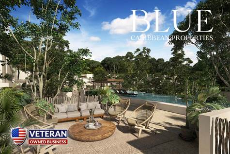 TULUM REAL ESTATE - 2 BEDROOMS CONDO FOR SALE - POOL VIEW