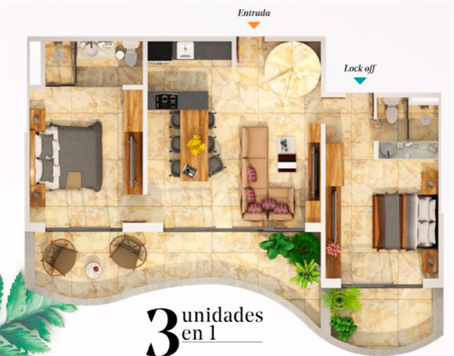 Penthouse for sales in TULUM - plano