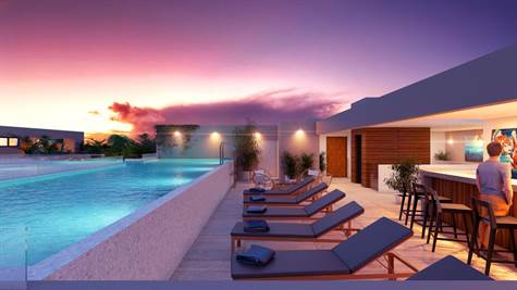 LUXURY APARTMENT FOR SALE IN TULUM rooftop pool