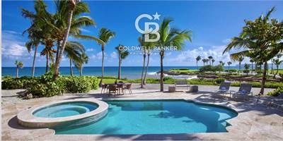 Exquisite Ocean Front Villa with Golf Course Views in Cap Cana - 4 Bedrooms + Studio