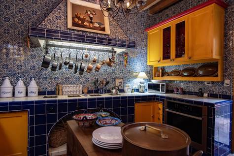 Colorful Mexican-style kitchen