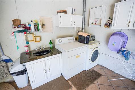 Garage (Washer, Dryer Hookups and sink)