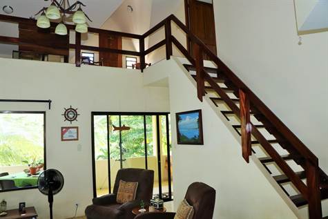 Staircase to guest bedrooms.