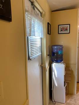 Water Cooler Next to Side Exit Door