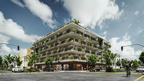 facade 1 BR Suite with a balcony for sale in Playa del Carmen