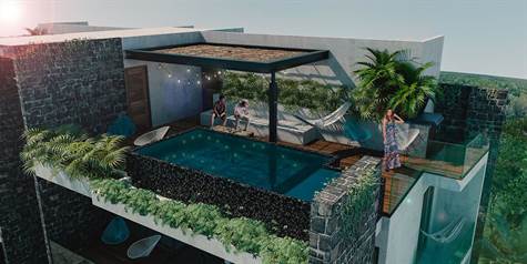UNIQUE PENTHOUSE FOR SALE IN TULUM rooftop