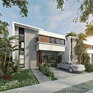 NEW HOUSE FOR SALE WITH SECURITY PLAYA DEL CARMEN - ENTRANCE