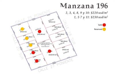 6,086 sq. ft. titled lot for sale in Region 15, Manzana 196, Tulum