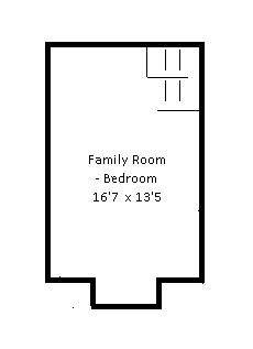 3rd level Loft, 4th bdrm/family room
