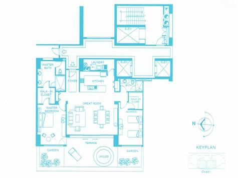 This is the Grand Garden 2 bedroom floor plan