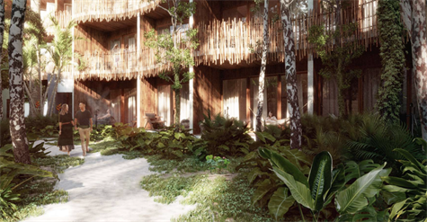 RESIDENCE TYPE "HOTEL" AND VILLAS FOR SALE IN TULUM HOTEL