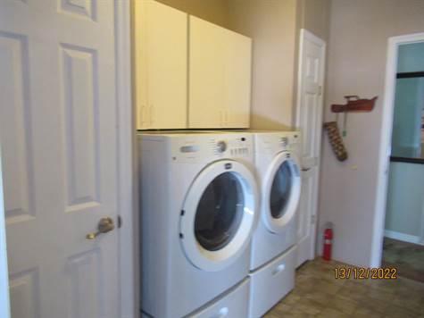Washer and dryer inside of home