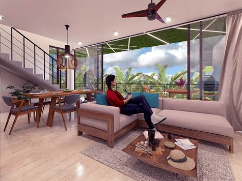 NEW CONDOS for sale in TULUM - view on the nature SOFA