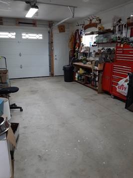 Inside the garage 