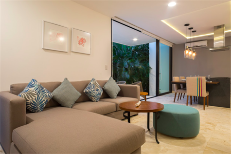 NEW CONDO in BAHIA PRINCIPE/TULUM - living room