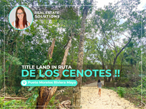 Lots and Land for Sale in Ruta de los Cenotes, Puerto Morelos, Quintana Roo $35,000
