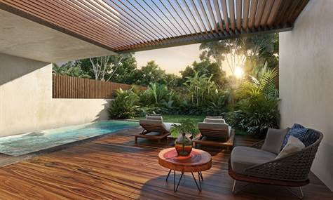NEW APARTMENTS FOR SALE IN TULUM swimming pool