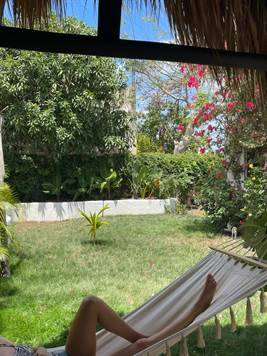 Backyard patio & yard 