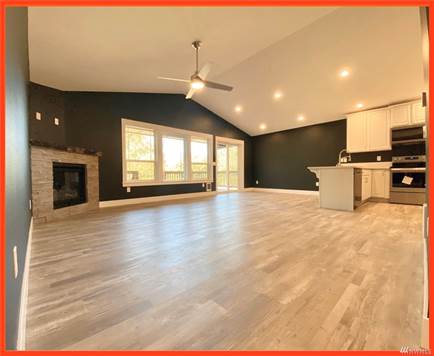 Pic of model home with possible buyer upgrades